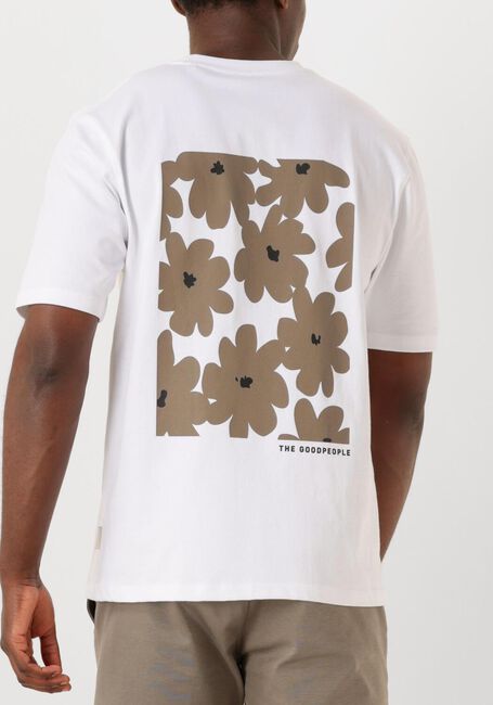 Witte THE GOODPEOPLE T-shirt TOBIAS - large