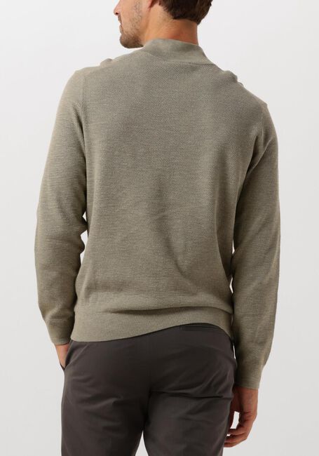 Groene PROFUOMO Trui PULLOVER HALF ZIP - large