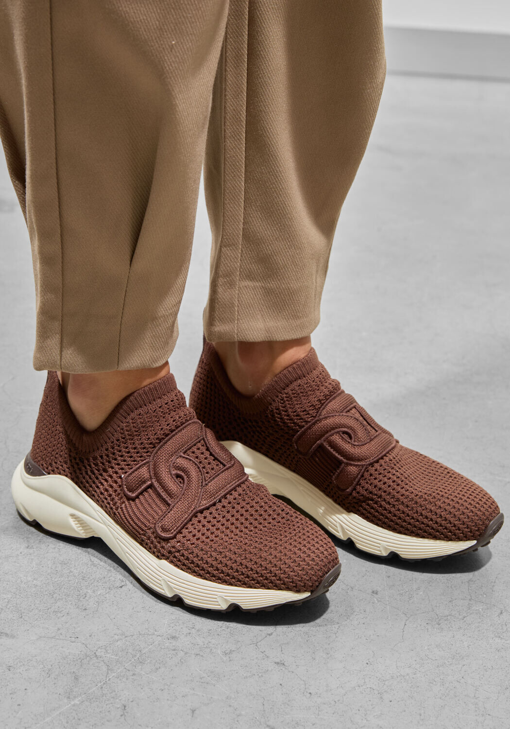 Bruine TOD'S Lage sneakers SPORT. RUN - medium