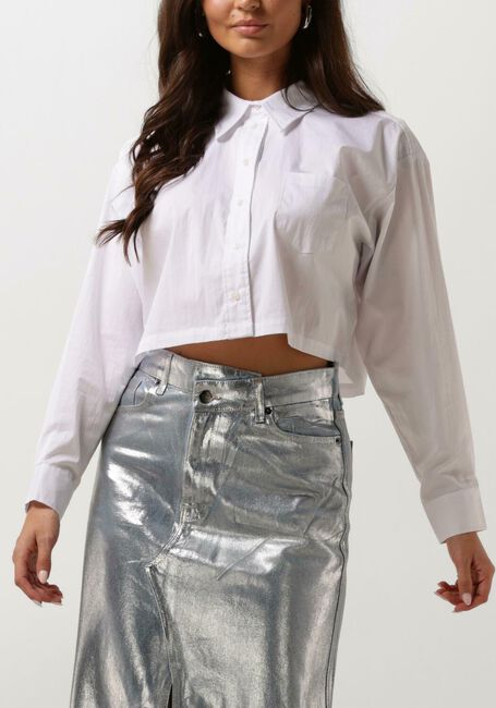 Witte CO'COUTURE Blouses COTTON CRISP CROPPED SHIRT - large