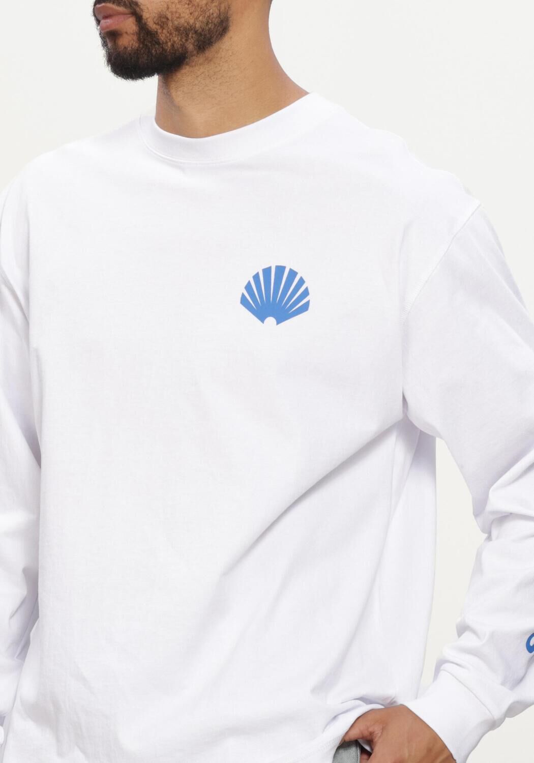 Witte NEW AMSTERDAM SURF ASSOCIATION T-shirt LOGO LONG SLEEVE - large