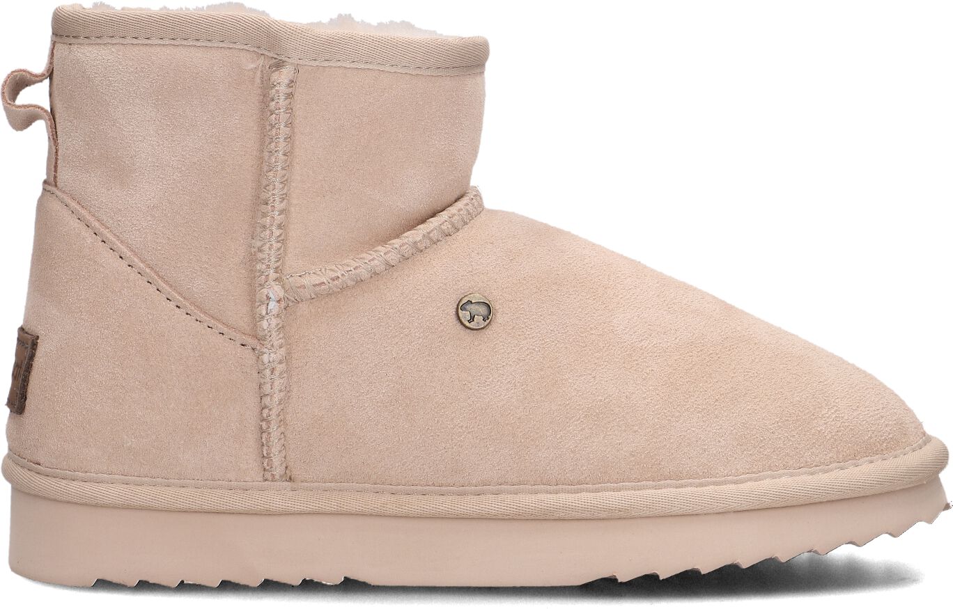 Warmbat Vachtlaarzen Dames Wallaby, Maat: 40, Materiaal: Suède, Kleur: Beige