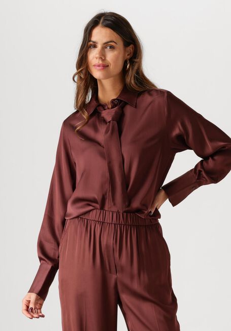 Bruine SECOND FEMALE Blouses LIVO CLASSIC SHIRT - large