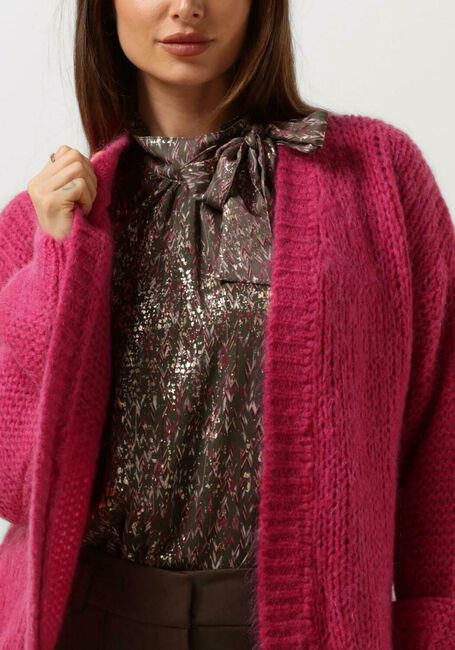 Roze SUMMUM Vest OVERSIZED CARDIGAN MOHAIR BLEND KNIT - large