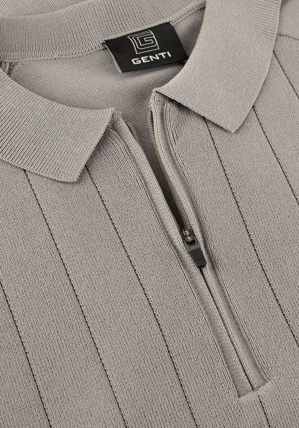 Taupe GENTI Polo POLO ZIP SS 1260 - large