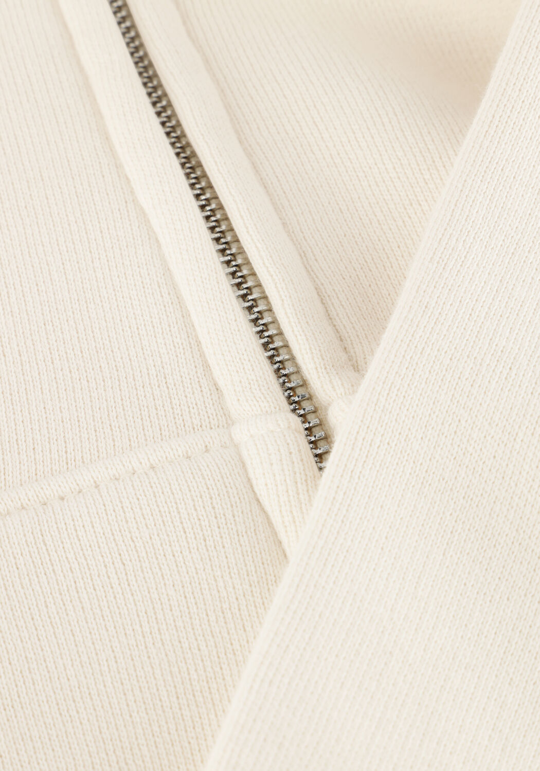 Ecru NEW AMSTERDAM SURF ASSOCIATION Sweater LOGO ZIP HOODIE ECRU/WHITE - large