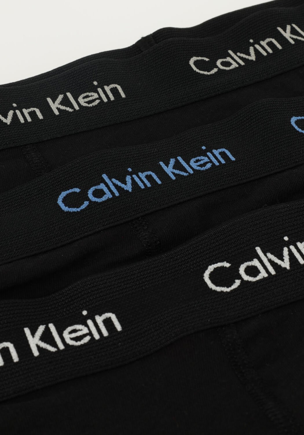 Zwarte CALVIN KLEIN UNDERWEAR Boxershorts 3-PACK LOW RISE TRUNKS - large