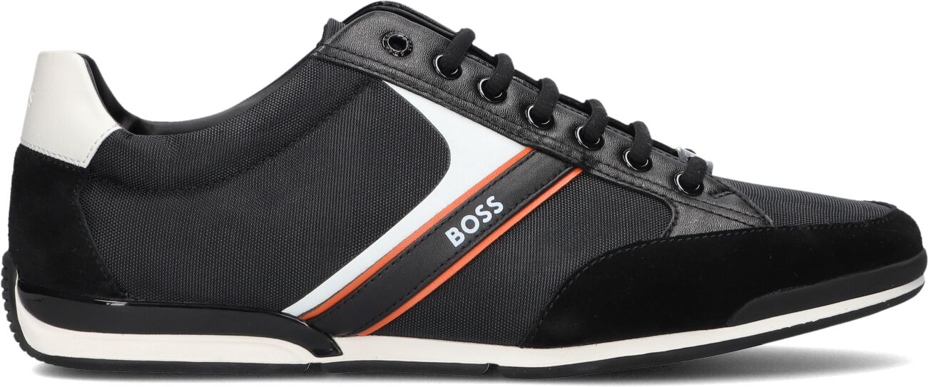 Boss Lage Sneakers Heren Saturn Lowp, Maat: 39, Materiaal: Textiel, Kleur: Zwart