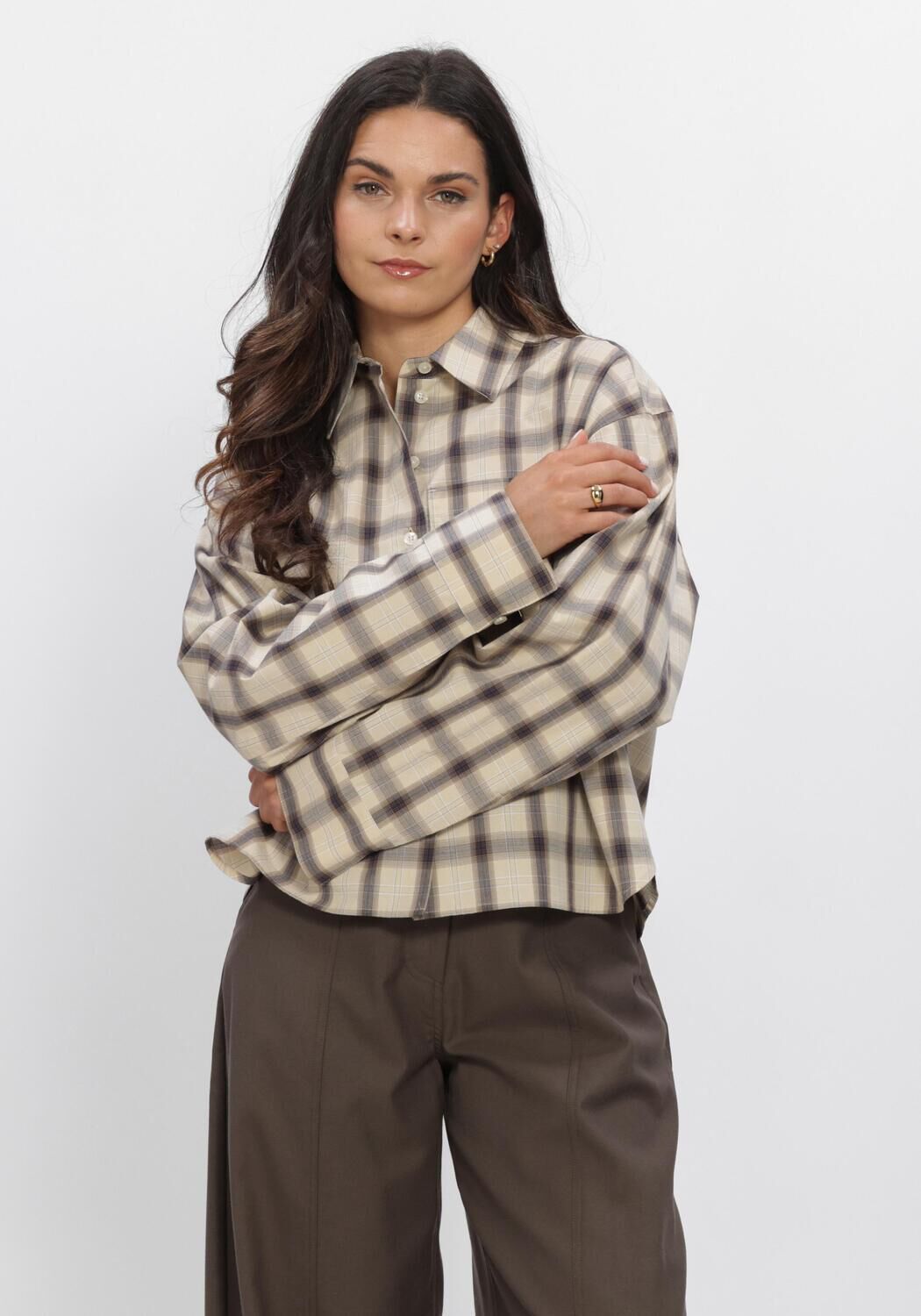 Creme SECOND FEMALE Blouses LIRIA SHIRT - large