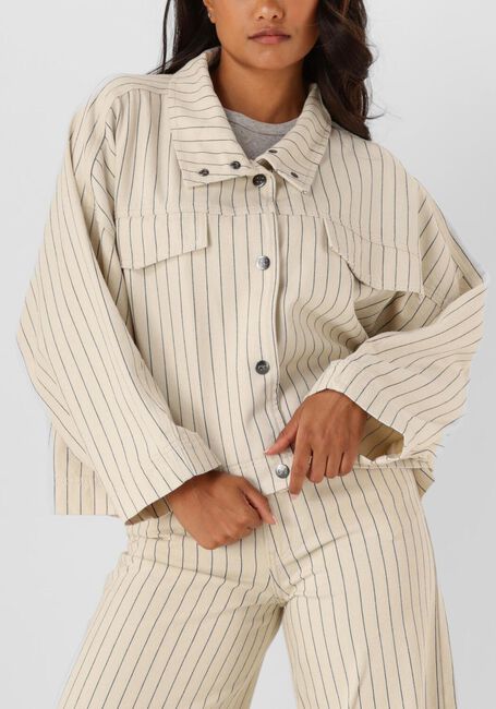 Ecru CO'COUTURE Jack LIGHT PIN BOX JACKET - large