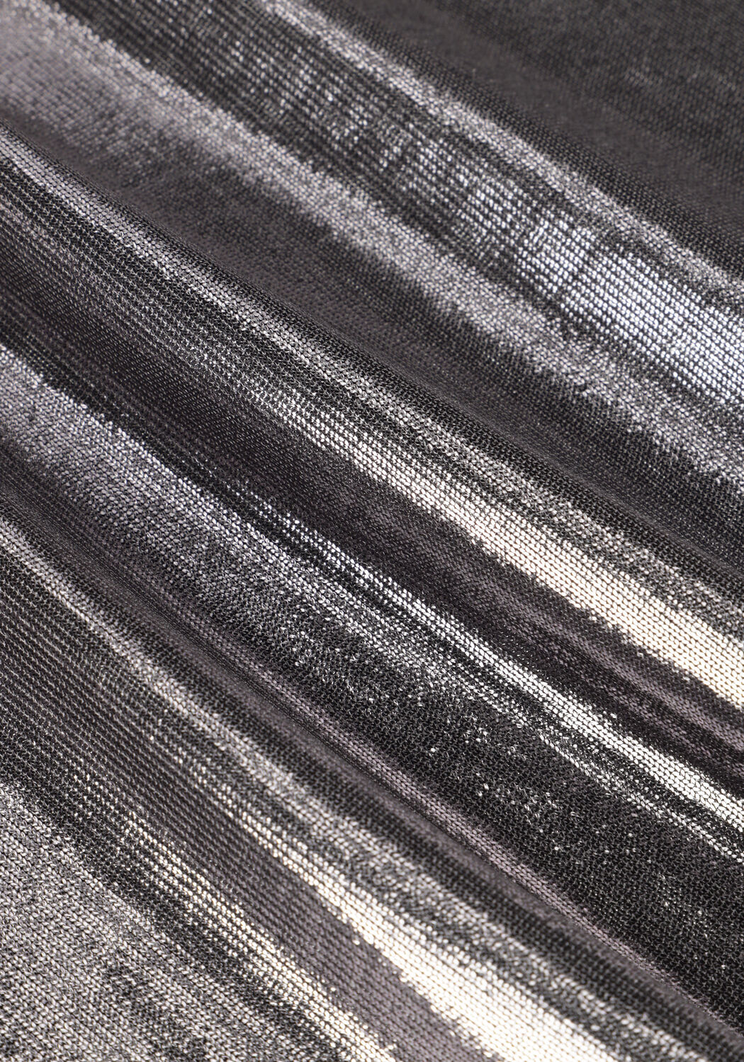 Zilveren MOS MOSH Top MMNIVOLA O-NECK METALLIC TEE - large