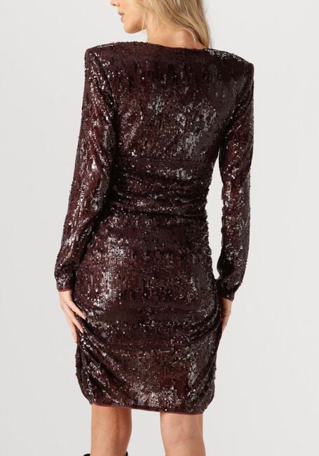 Bordeaux COPENHAGEN MUSE Mini jurk CMSEQUINCE-DRESS - large