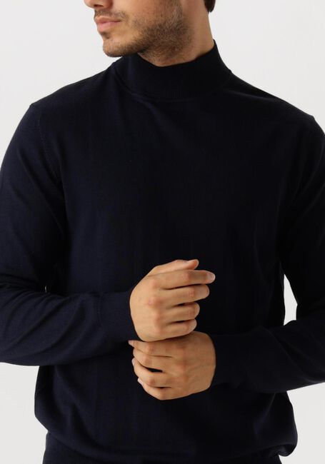 Donkerblauwe PROFUOMO Trui PULLOVER MOCK - large