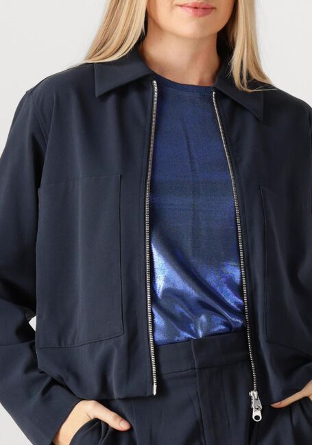 Donkerblauwe MOS MOSH Blazer MMKARMEN PANAMA JACKET - large