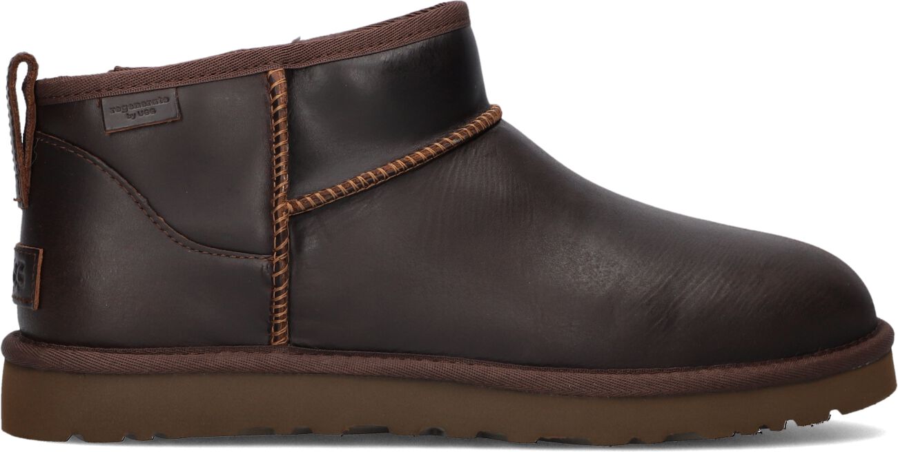 UGG Vachtlaarzen Heren Classic Ultr Mini Lthr, Maat: 41, Materiaal: Leer, Kleur: Bruin