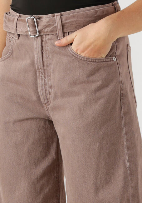 Taupe AGOLDE Wide jeans CUFFED TAPER IN CERAMIC - large