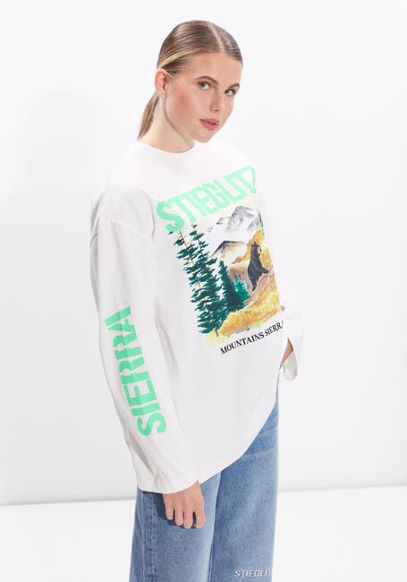 Ecru STIEGLITZ Top PICO WIDE SKATE LONGSLEEVE - large