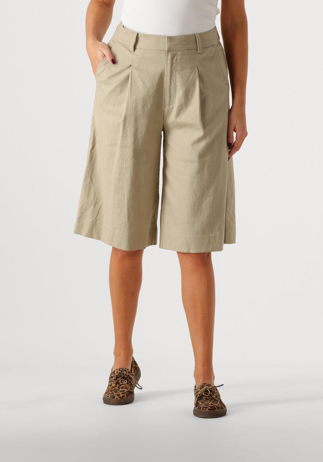 Gestuz Short Dames Gzizza Linen Mw Short, Maat: 34, Kleur: Groen afbeelding 1