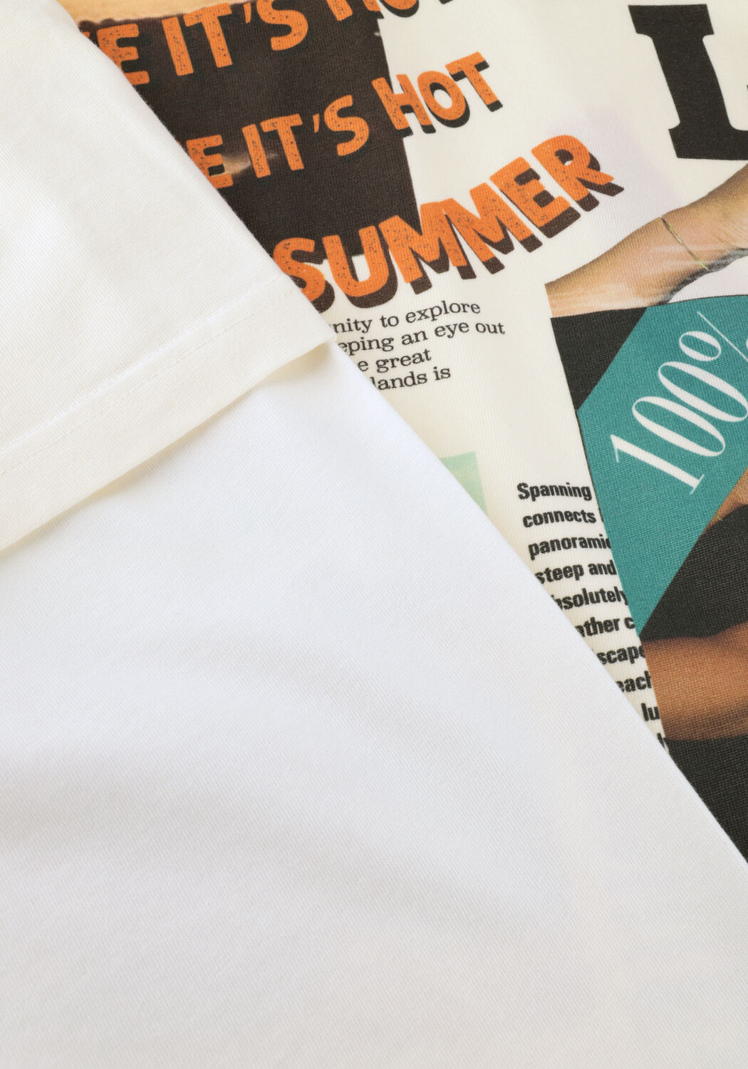 Gebroken wit STIEGLITZ T-shirt DENNIS SKATE TEE DOUBLE SLEEVES - large