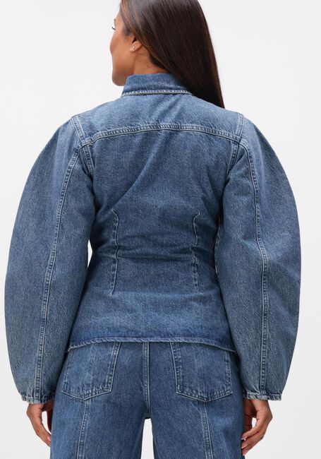 Donkerblauwe ROTATE Blouses FITTED DENIM SHIRT - large