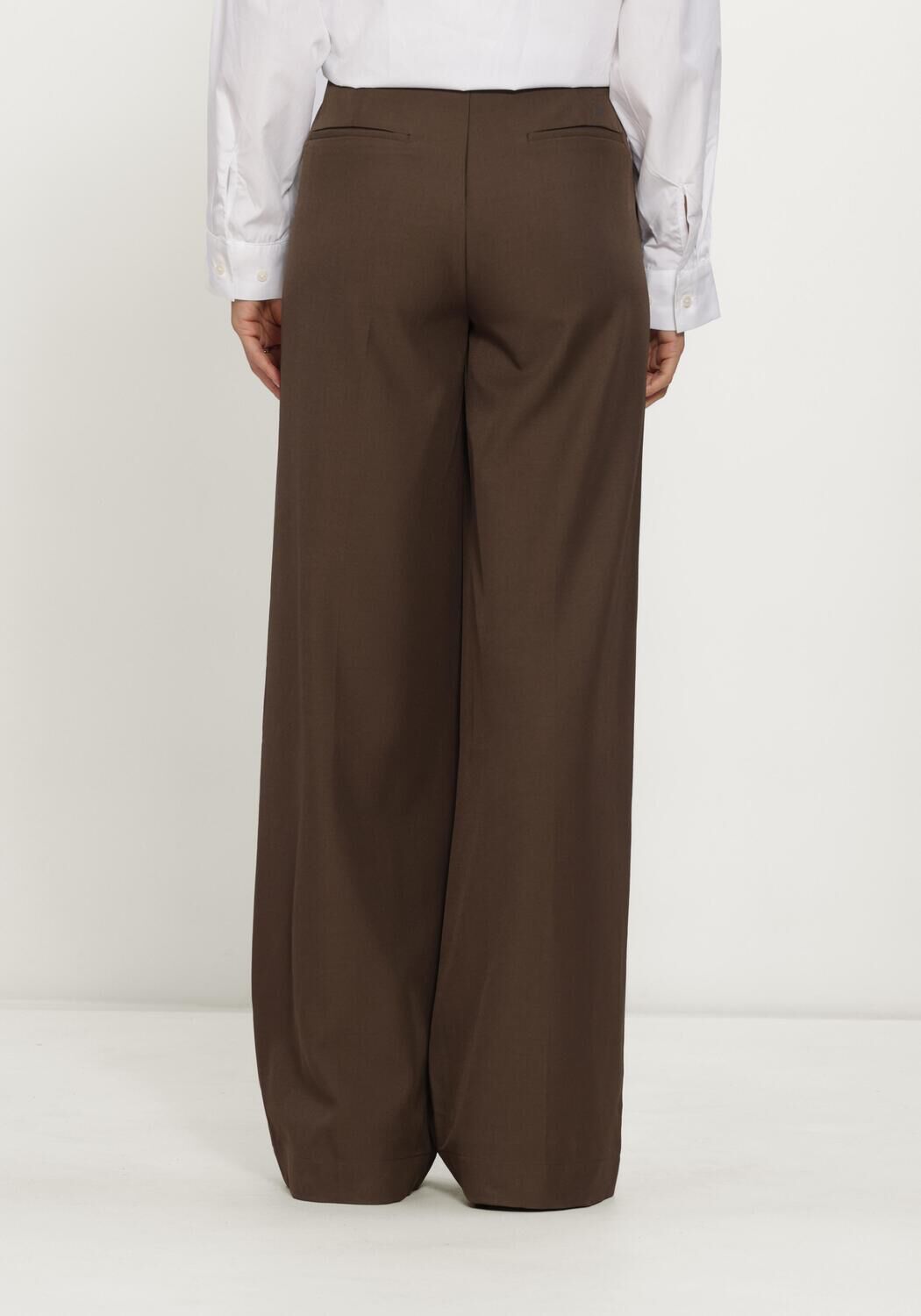 Bruine CO'COUTURE Wijde broek LUNACC WIDE PANT - large