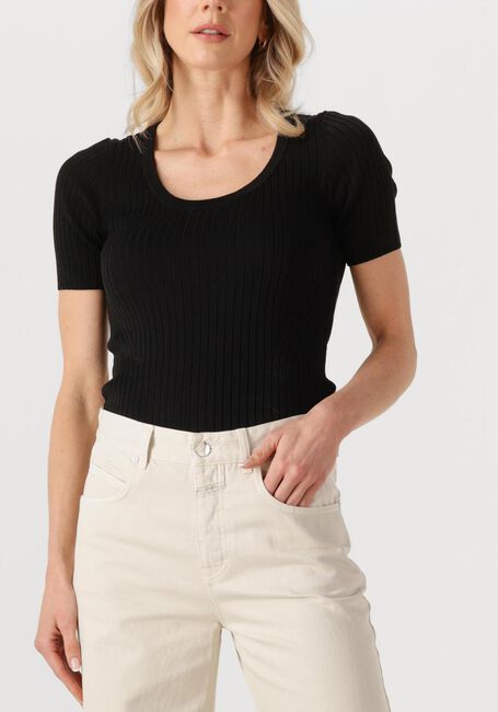 Zwarte HERSKIND T-shirt JENNY KNIT BLOUSE - large