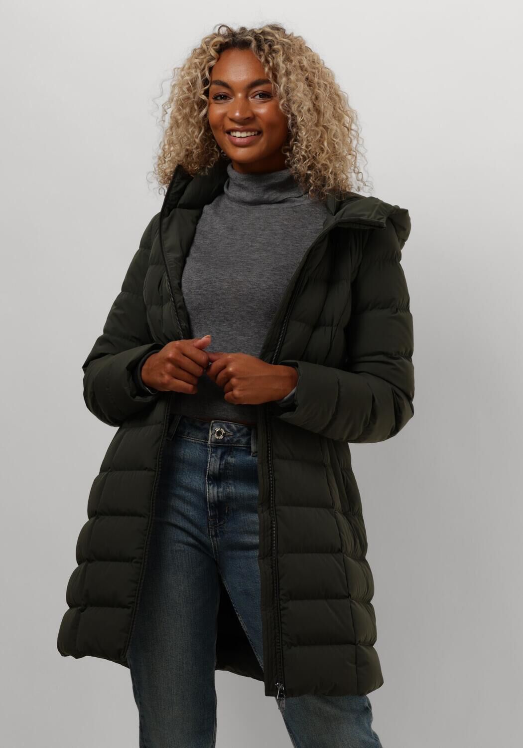 Beaumont Gewatteerde Jas Dames Polly, Maat: 36, Kleur: Groen