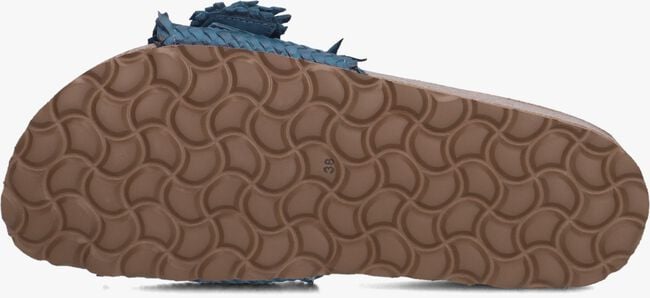 Blauwe STEFANO LAURAN Slippers BIO GEVLOCHTEN 1 BAND SLIPPER MET GESP Blauwe STEFANO LAURAN Slippers BIO GEVLOCHTEN 1 BAND SLIPPER MET GESP - large