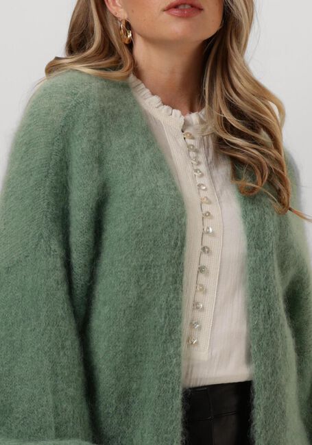 Groene AMERICAN DREAMS Vest LEE MIDI CARDIGAN - large