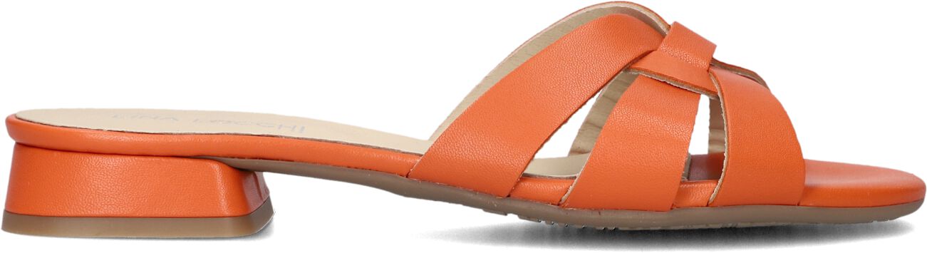 Lina Locchi Slippers
Dames Led Knoop Slipper, Maat: 39, Materiaal: Leer, Kleur: Oranje