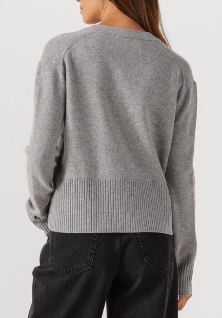 Lichtgrijze CLOSED Trui V NECK CARDIGAN - large