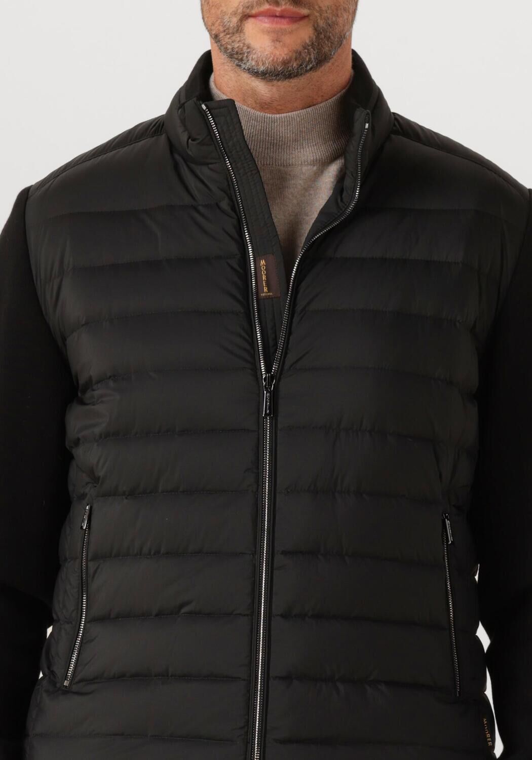 Zwarte MOORER Gewatteerde jas CATTANEO S3C - large