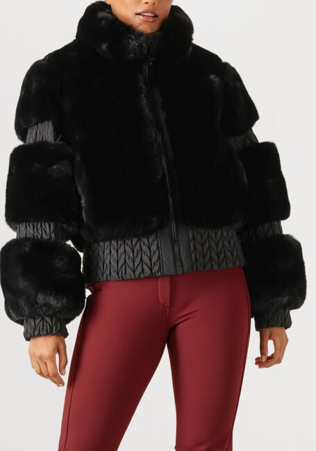 Zwarte GOLDBERGH Faux fur jas FURRY SKI JACKET - large