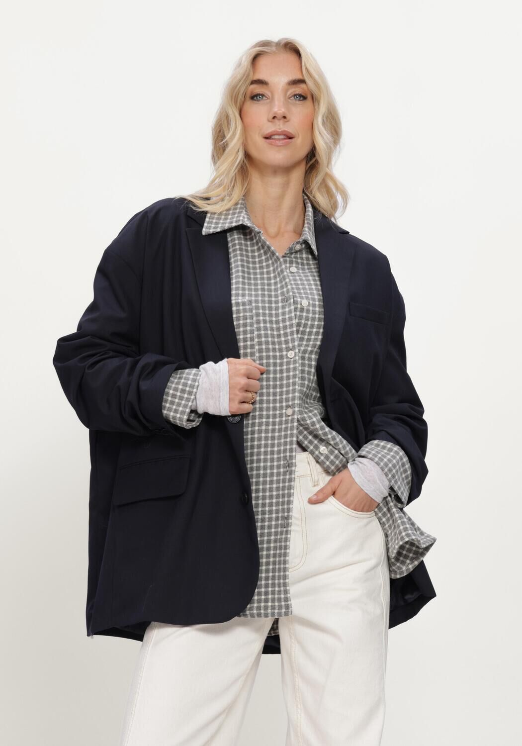 Donkerblauwe AMERICAN VINTAGE Blazer AYANY - large