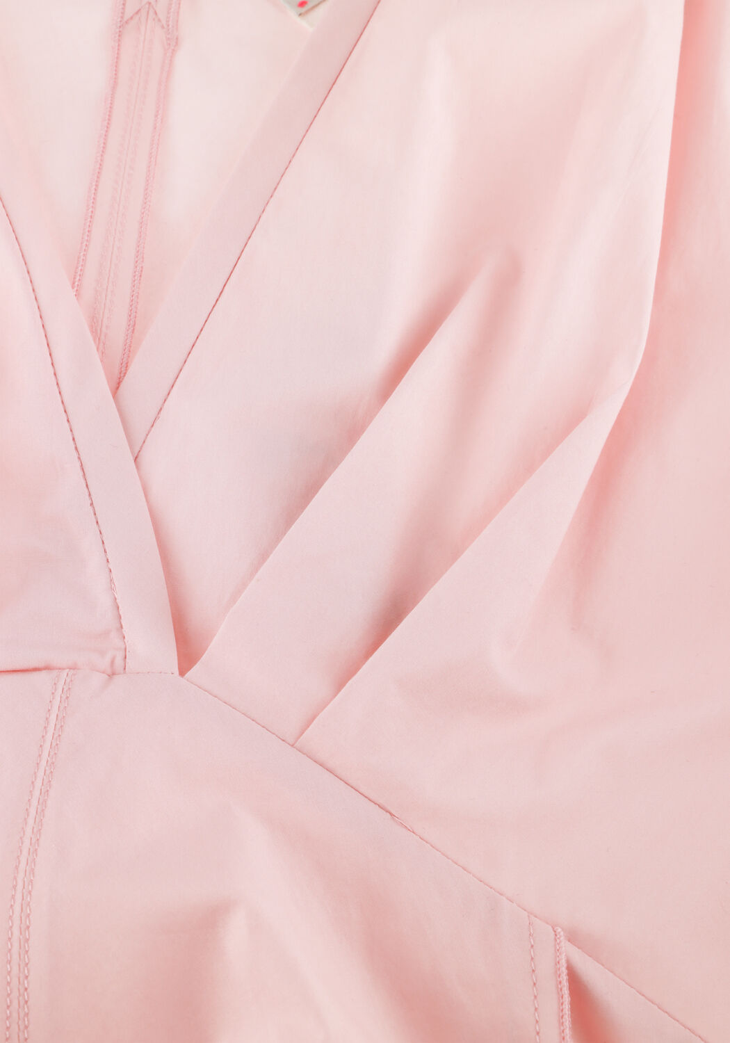 Roze FORTE FORTE Maxi jurk BCI CO POPLINE HALF SLEEVES DRESS - large