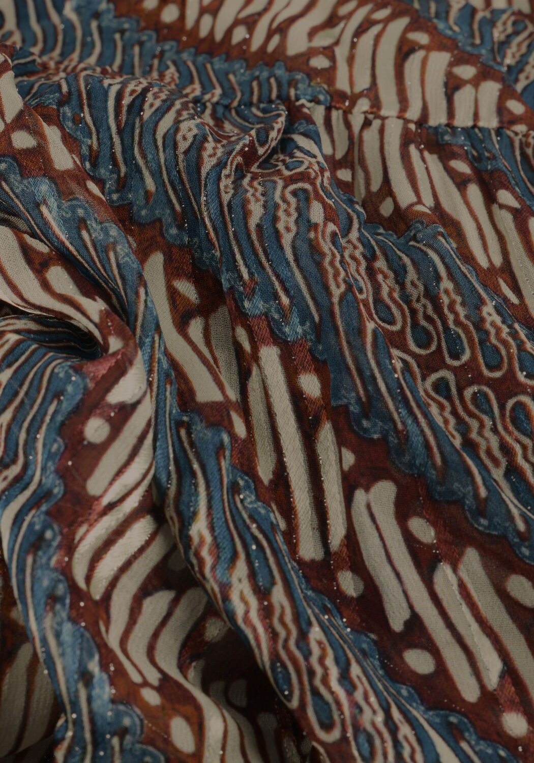 Multi IBANA Maxi jurk DONNA PRINT LUREX - large