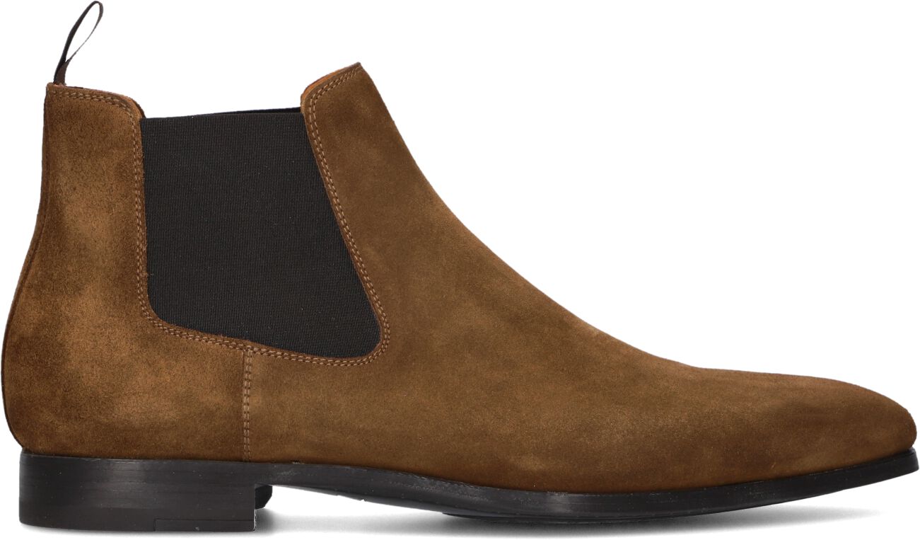 Magnanni Chelsea Boots Heren 20109, Maat: 48, Materiaal: Suède, Kleur: Cognac