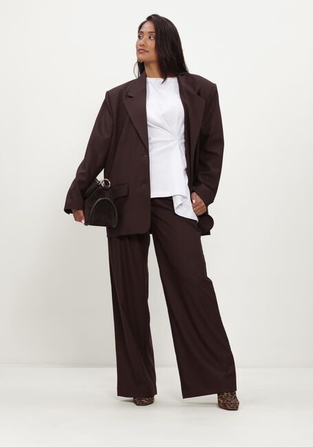 Bruine GESTUZ Pantalon GZPAULA MW WIDE PANTS - large