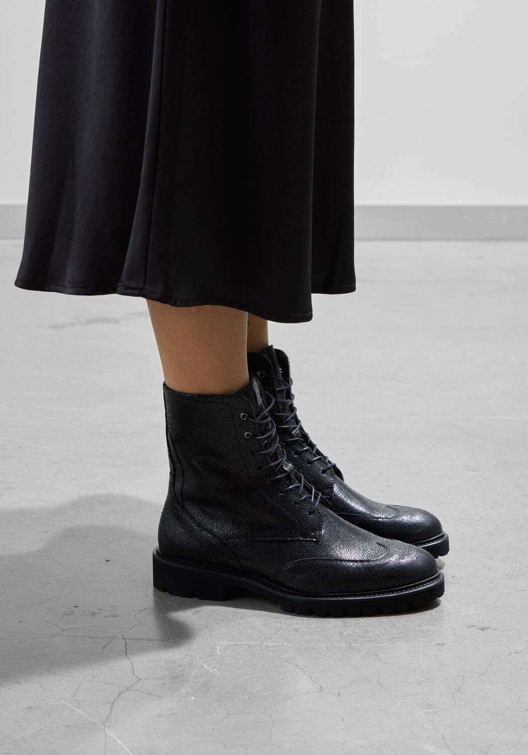 Zwarte FLORIS VAN BOMMEL Veterboots SELSI 02.00 - large