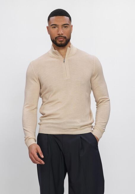 Beige GRAN SASSO Trui MOCK ZIP - large