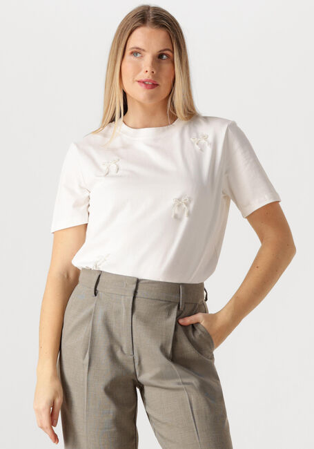 Witte HAUTE L'AMITI&Eacute; T-shirt PEARL BOW TEE - large