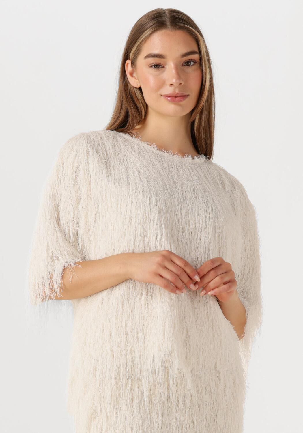 Copenhagen Muse T-Shirt Dames Cmfallon-tee, Maat: L, Kleur: Ecru