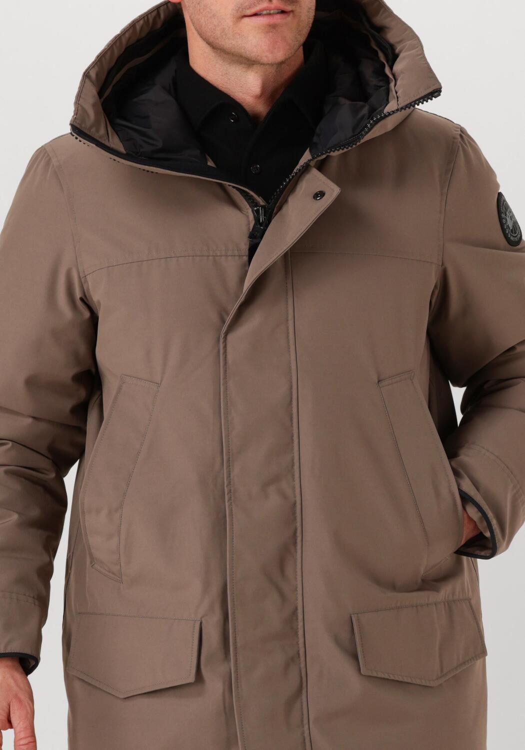 Zand CANADA GOOSE Jassen HYBRIDGE GROVE KNIT HOODY - large