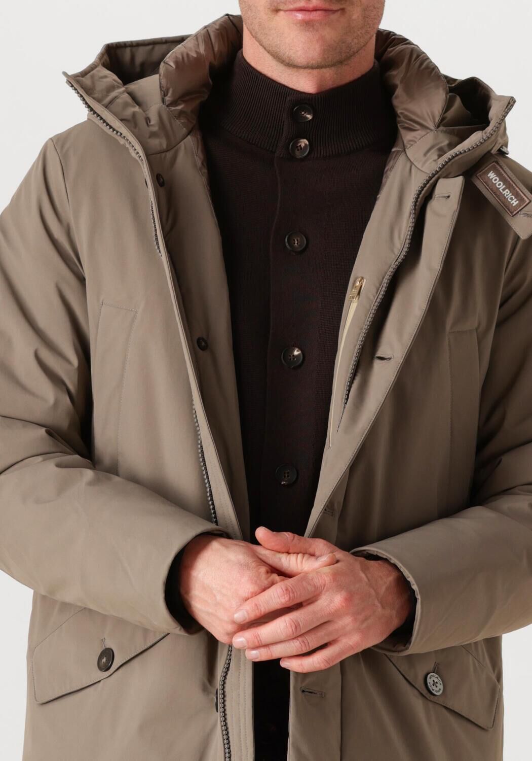Taupe WOOLRICH Parka's STRETCH ARCTIC PARKA - large