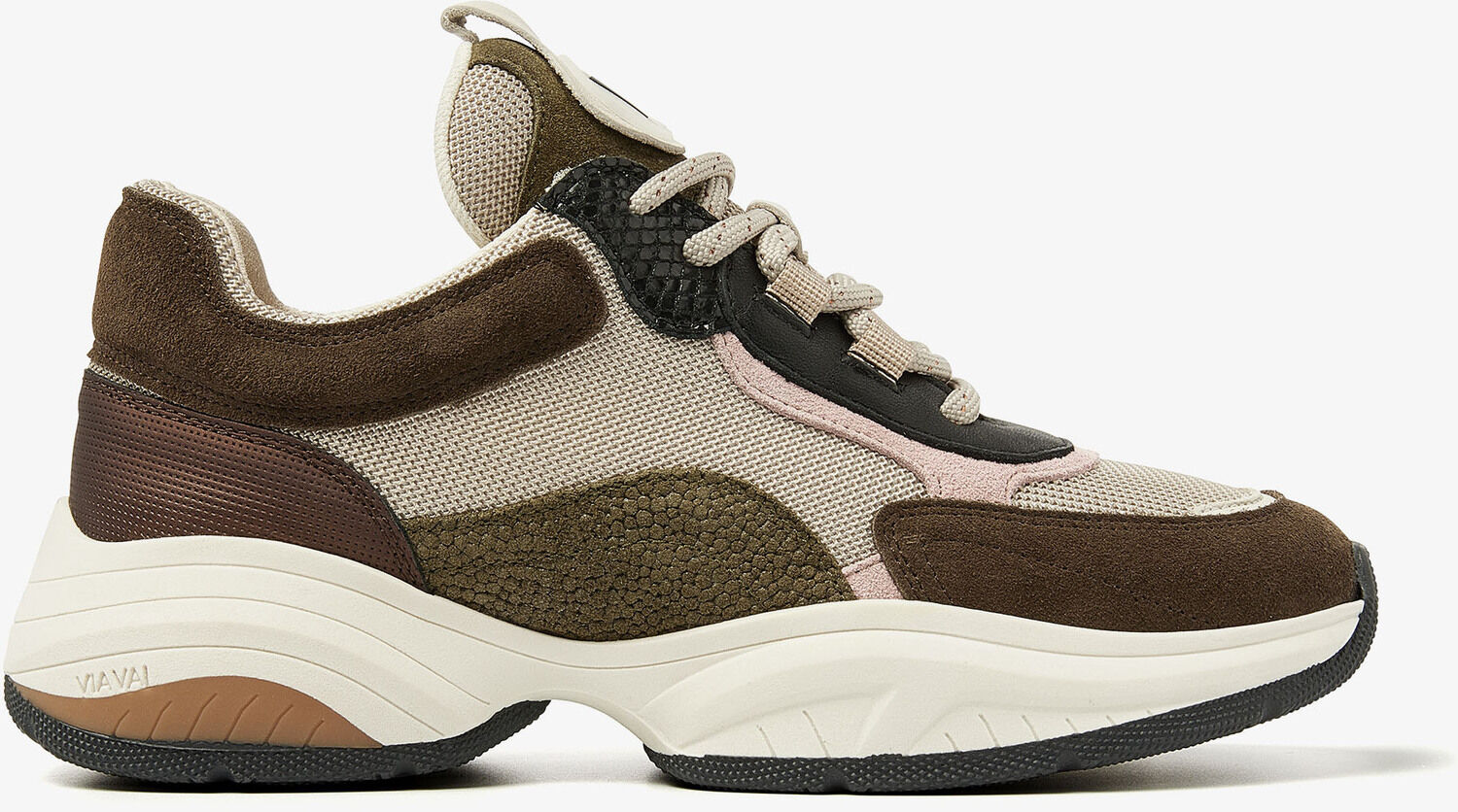 VIA VAI Lage Sneakers Dames Pepper Fin, Maat: 41, Kleur: Groen