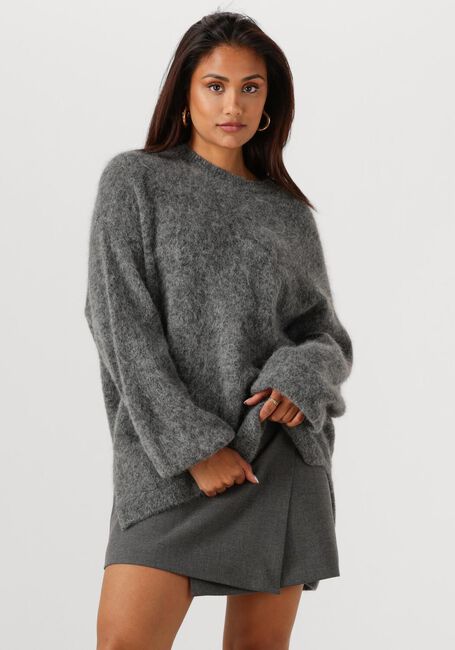 Donkergrijze GESTUZ Trui GZSASI PULLOVER - large