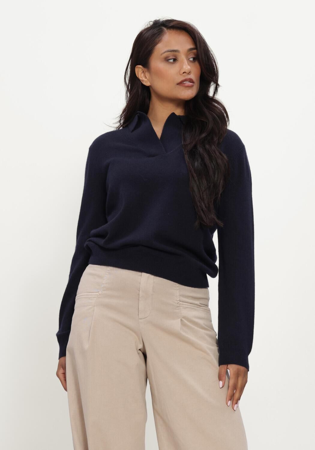 Donkerblauwe FFC Trui PULLOVER SOLANA - large