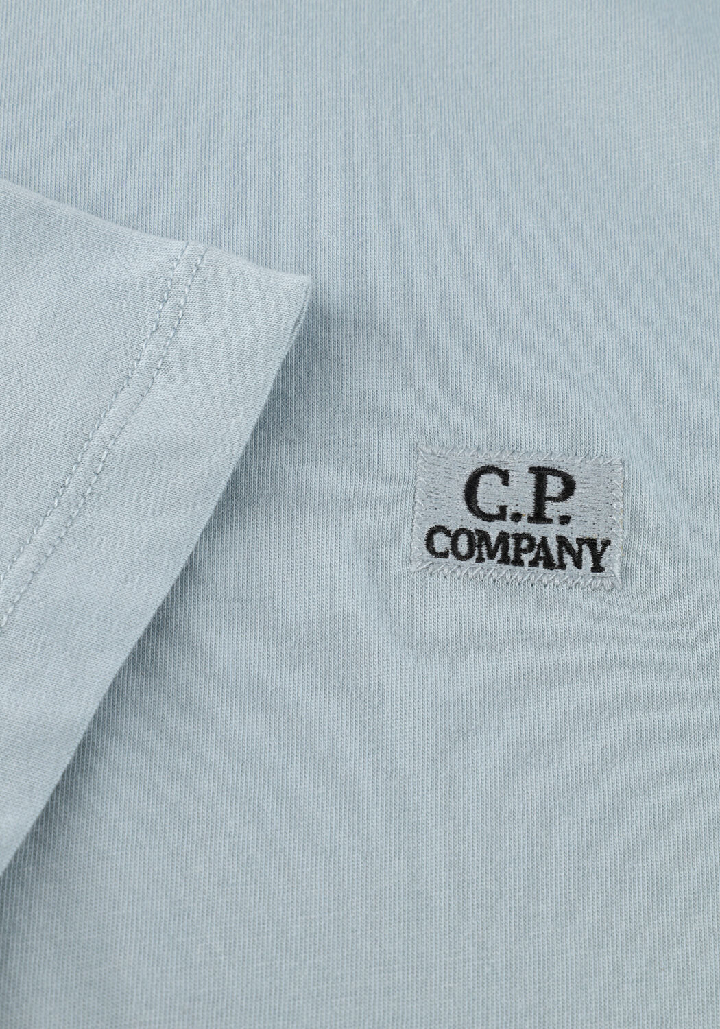 Blauwe CP COMPANY T-shirt 30/1 JERSEY SHORT SLEEVE LOGO PATCH T-SHIRT - large