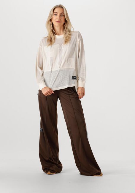 Bruine HAUTE L'AMITI&Eacute; Wijde broek BAGGY TRACK TALL PANTS - large
