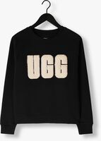 Zwarte UGG Sweater MADELINE FUZZY LOGO CREWNECK Zwarte UGG Sweater MADELINE FUZZY LOGO CREWNECK - medium
